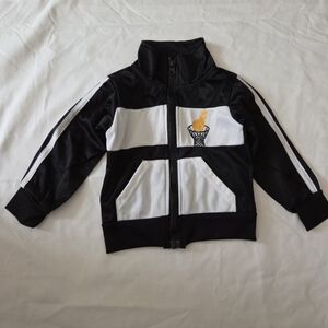 Victory league infant boy 12m black zip up jacket #WS5